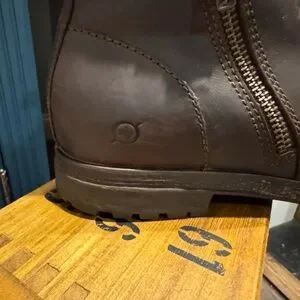Born | Shoes | Born Dark Brown Ludo Leather Zip Boots | Poshmark display picture 2